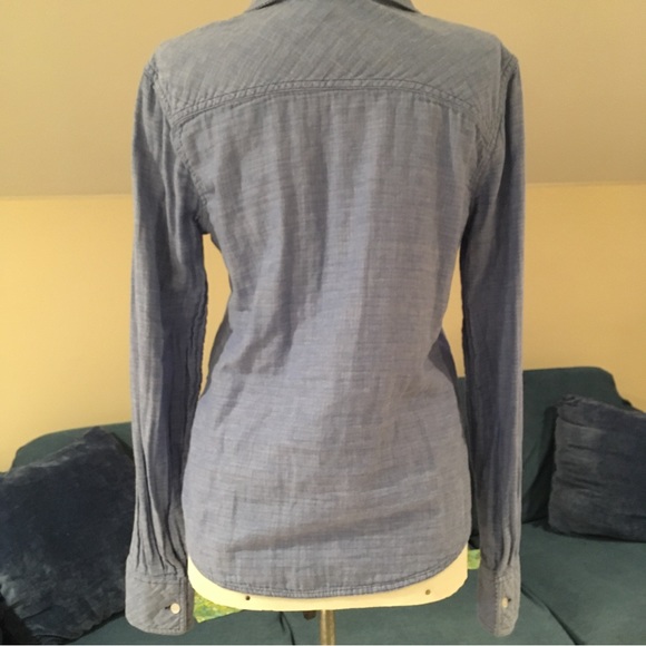 Volcom Blue Denim Cotton long sleeve button up Shirt - Picture 10 of 12